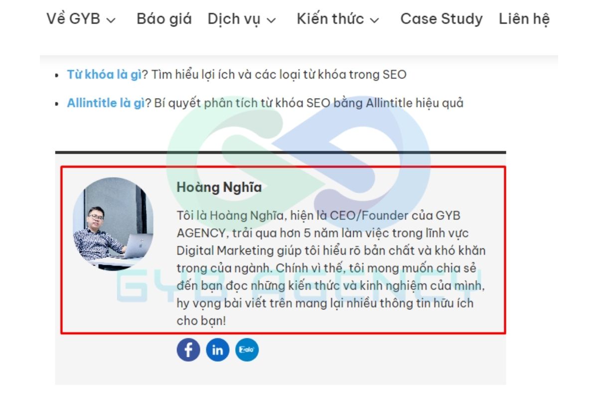Bổ sung tác giả cho trang