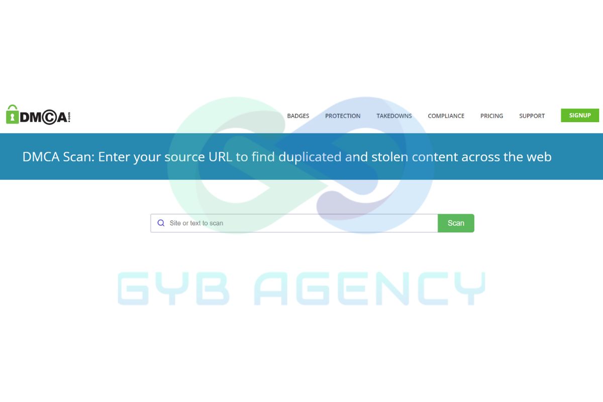 công cụ DMCA Scan
