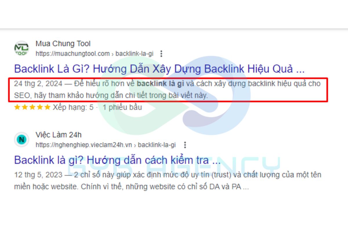 Một số ví dụ về Meta Description