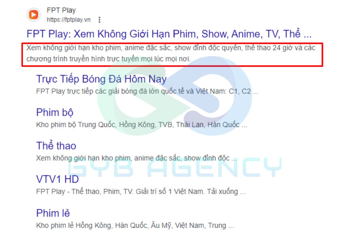 Meta Description cho trang chủ