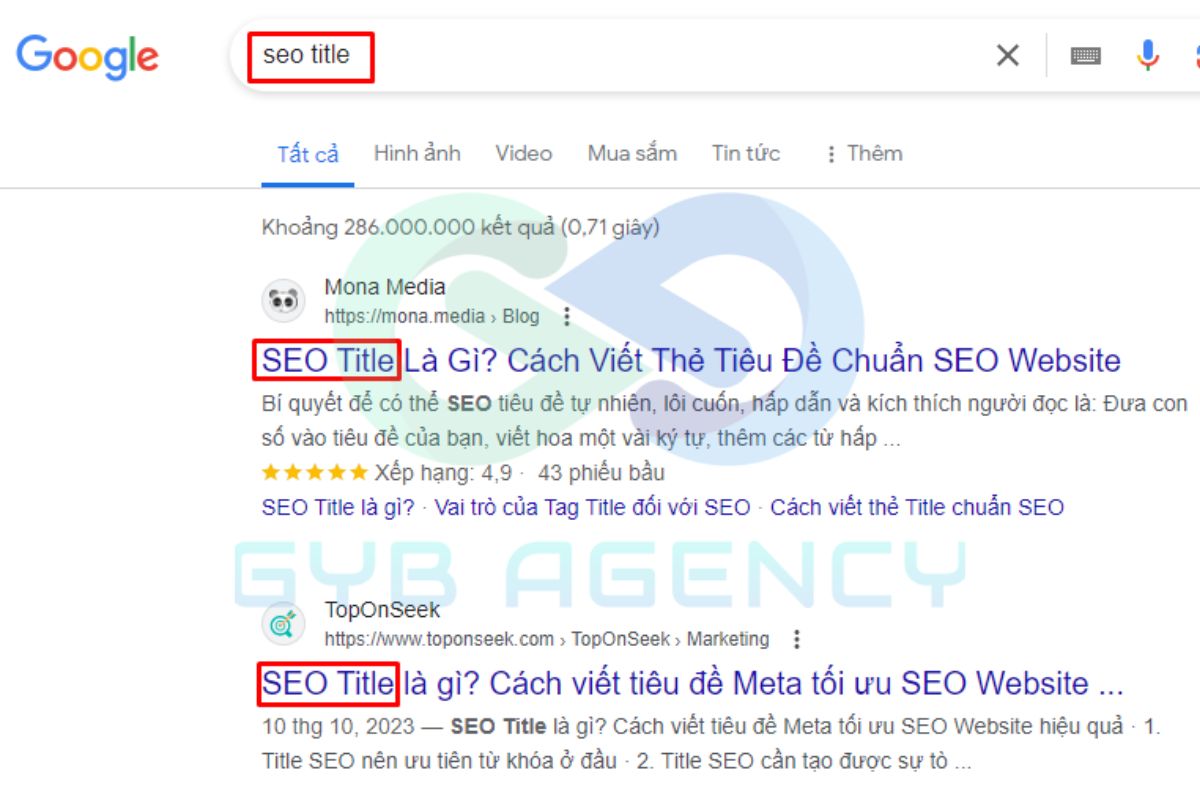 Ưu tiên từ khóa chính xuất hiện đầu tiêu đề