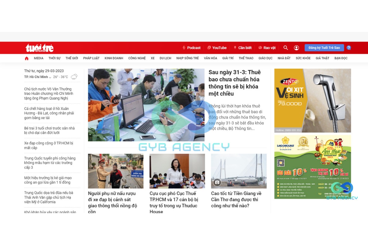 có mấy loại trang web 