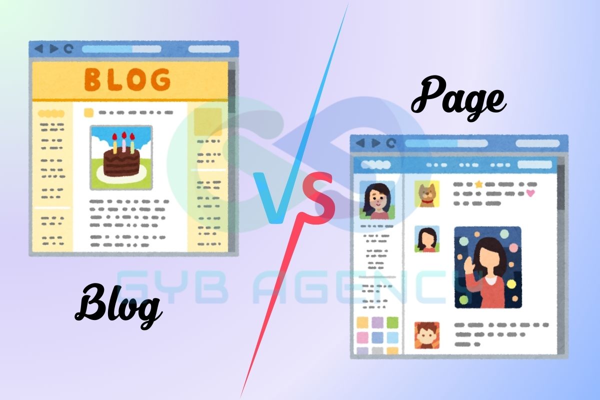 Phân biệt giữa các page và bài đăng blog
