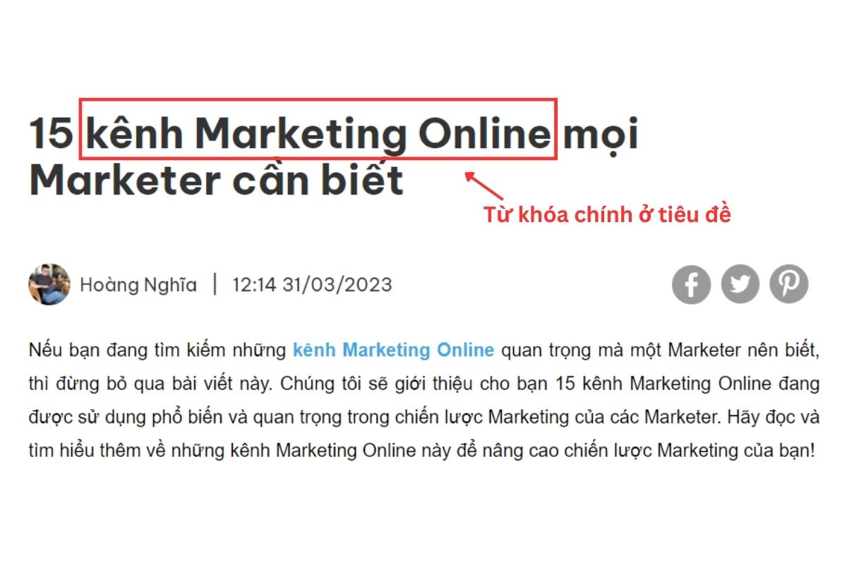 cách viết bài chuẩn seo