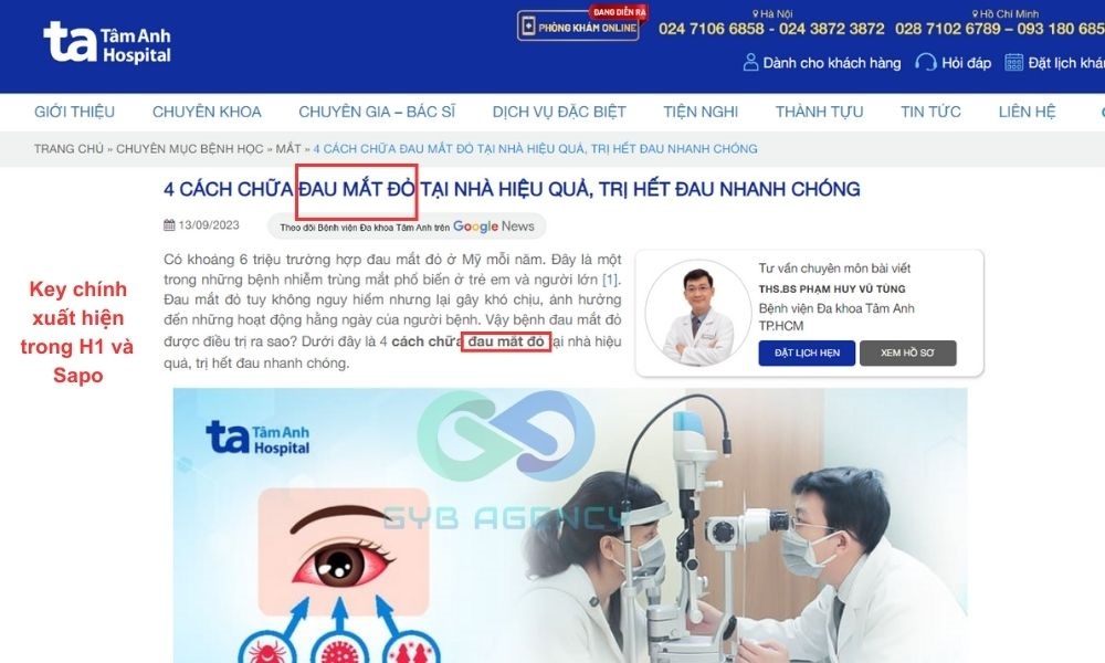 Mẫu bài viết chuẩn SEO