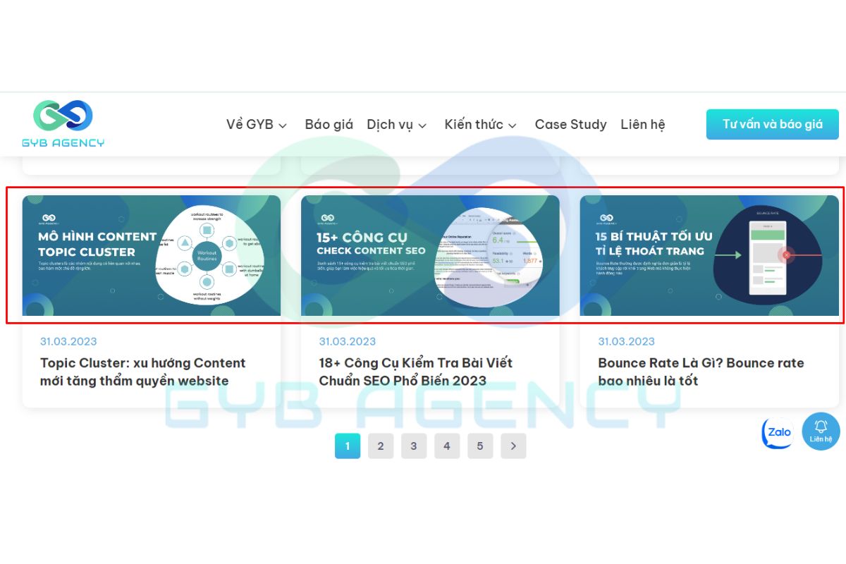 Những bài viết SEO dạng blog