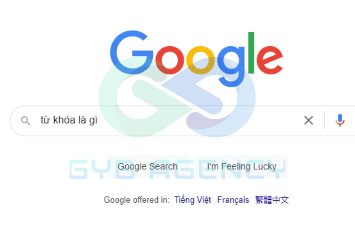 Từ khóa xuất hiện trên công cụ tìm kiếm Google