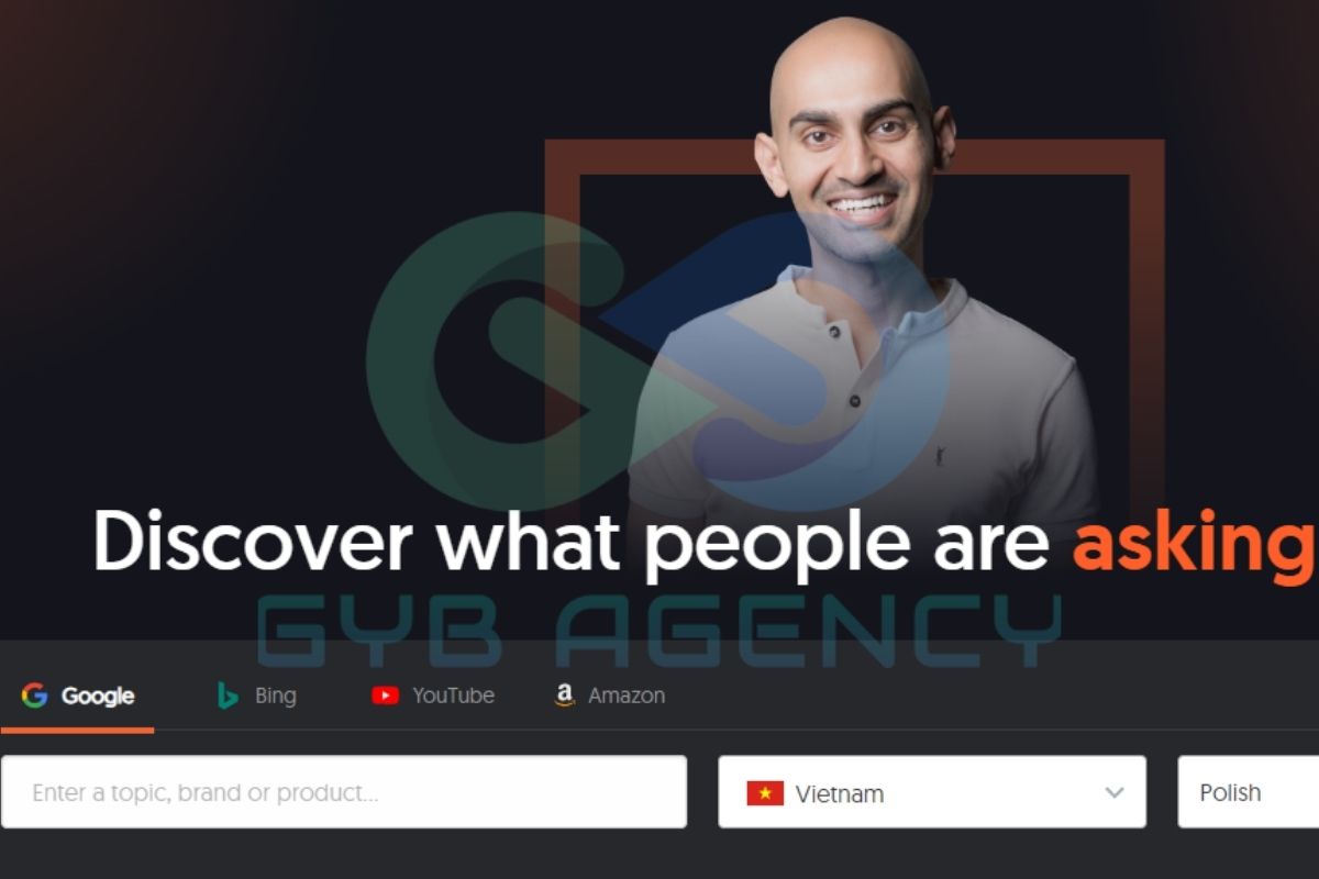 Tìm kiếm từ khóa với công cụ AnswerThePublic