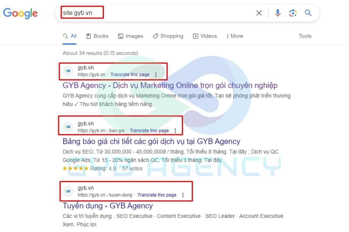Một số câu lệnh tìm kiếm khác bên cạnh Allintitle
