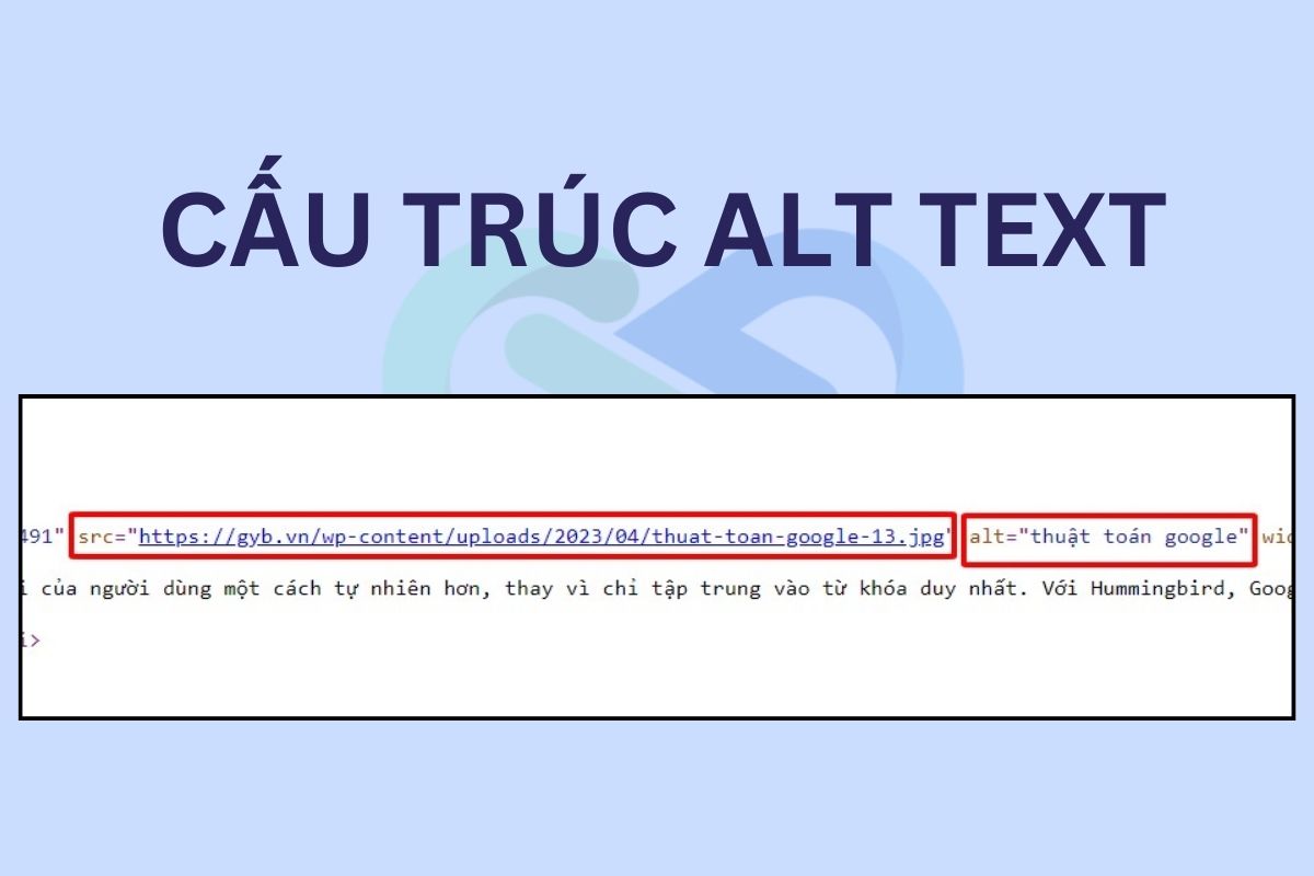 Cấu trúc chung của Alt tag, Alt attribute