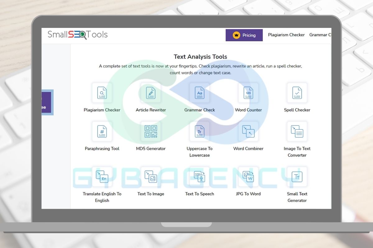 phần mềm check đạo văn Small SEO Tools