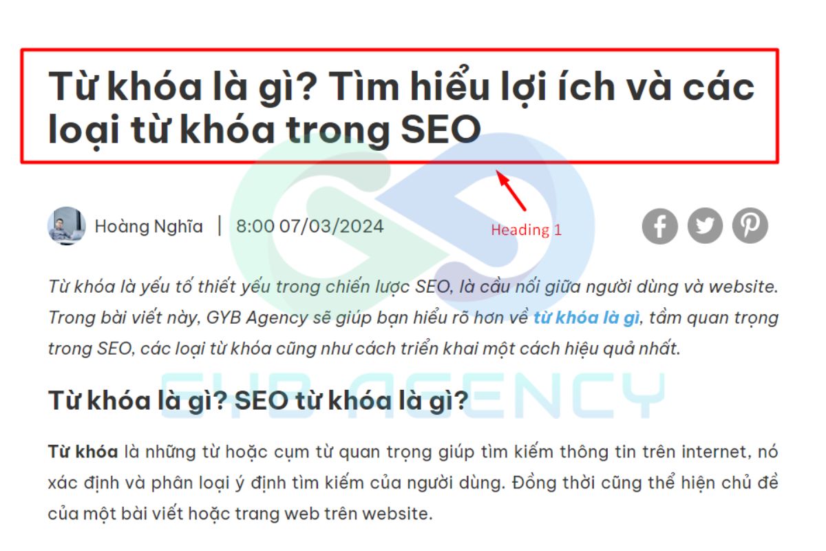 Thẻ H1 giúp Google hiểu được nội dung của bài viết