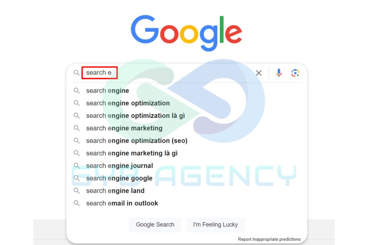 Sử dụng Google Autosuggest
