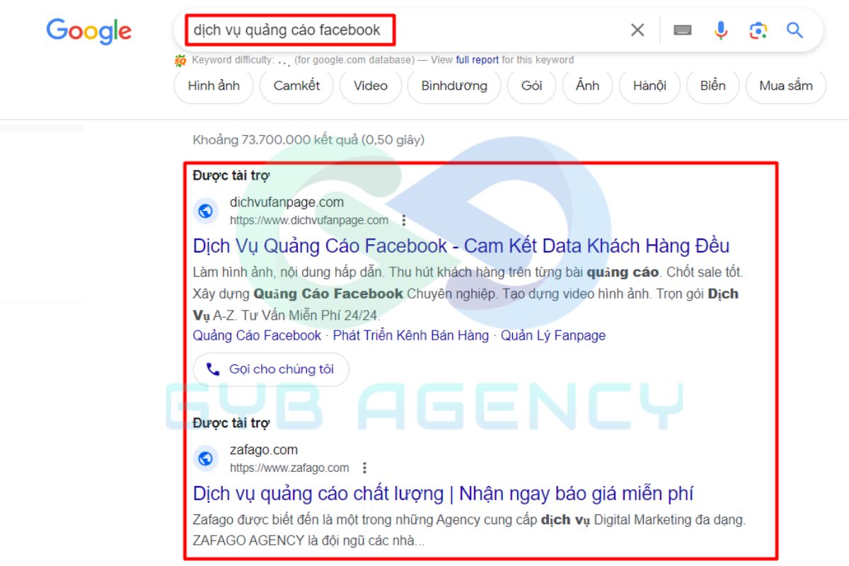 Một số hình thức hiển thị SERP thông dụng