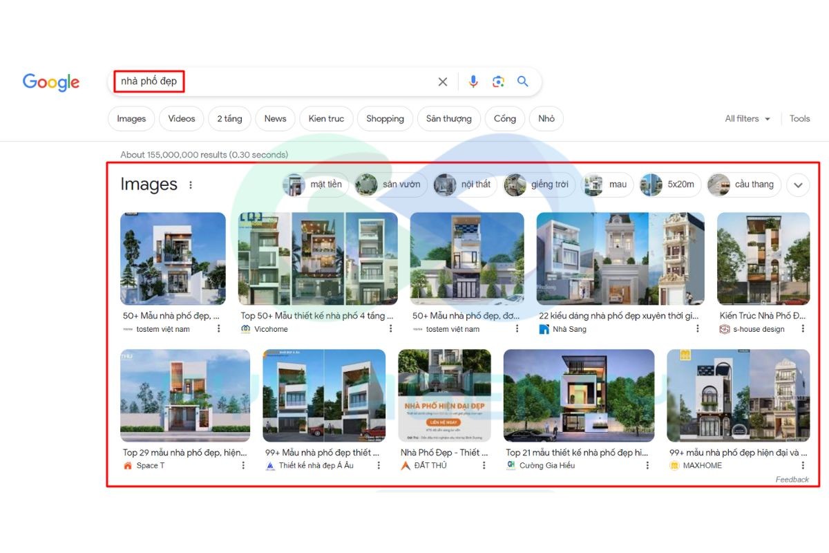 Một số hình thức hiển thị của SERP thông dụng
