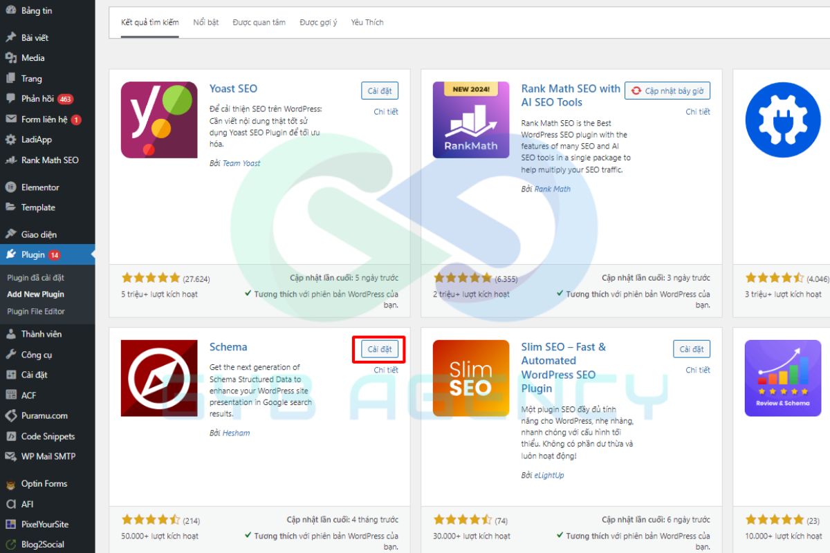 Cài đặt Schema trong WordPress