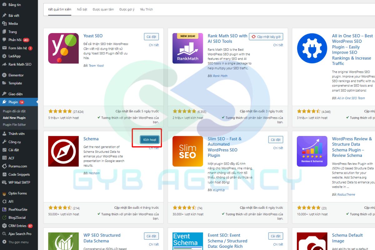 Cài đặt Schema trong WordPress