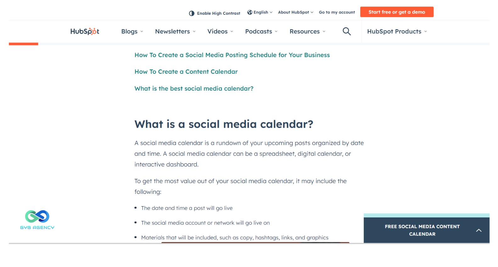 Các loại content cơ bản