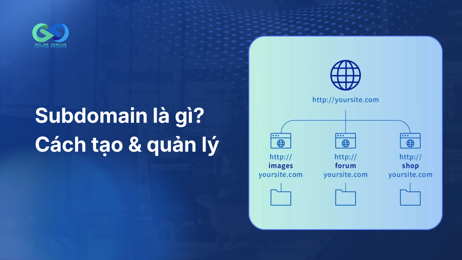 Subdomain là gì? Cách tạo và quản lý subdomain đơn giản