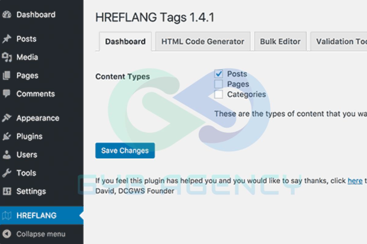Cài đặt thẻ hreflang cho WordPress bằng plugin Hreflang Tags Lite