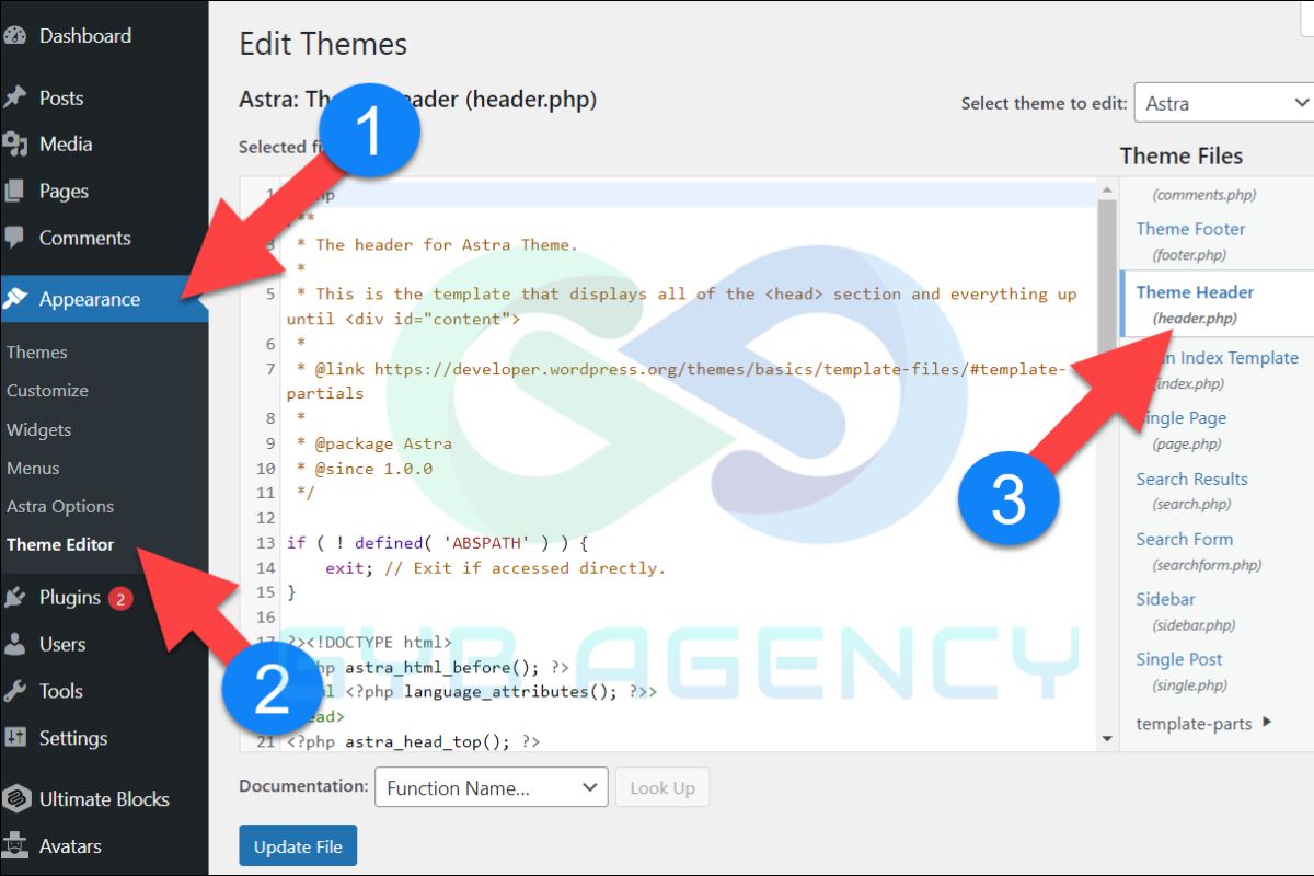 Chèn thẻ hreflang thủ công vào thẻ <head> trong WordPress